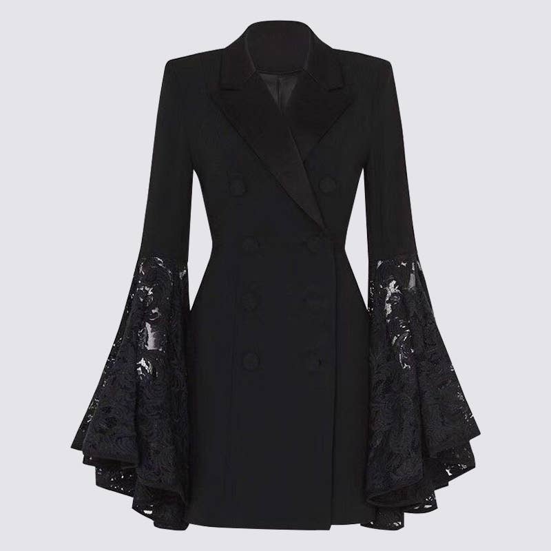 Evening Dress Lace Sleeve Blazer