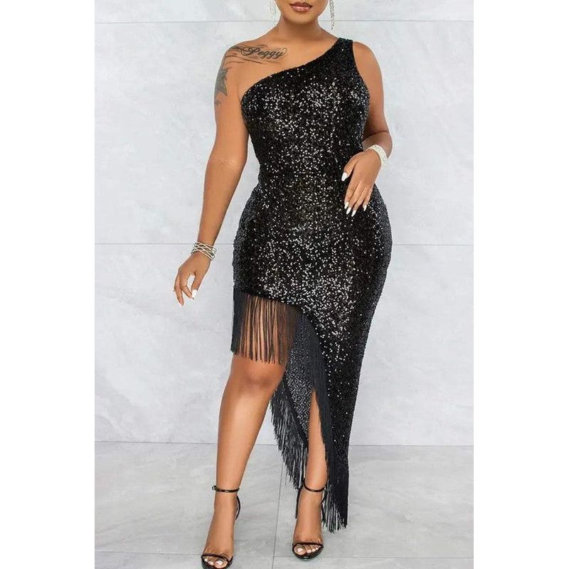 BIRTHDAY TASSEL MAXI MINI  PARTY DRESS
