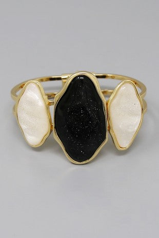 Diamond Pebble Cuff Bracelet