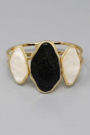 Diamond Pebble Cuff Bracelet