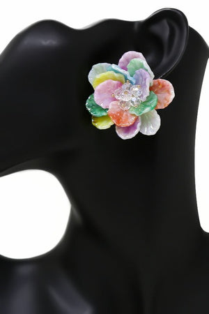 Bold Bloom Flower Earrings
