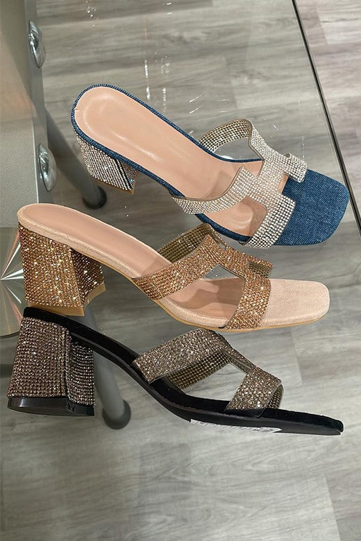 Sparkling Rhinestone Sandal