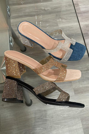 Sparkling Rhinestone Sandal