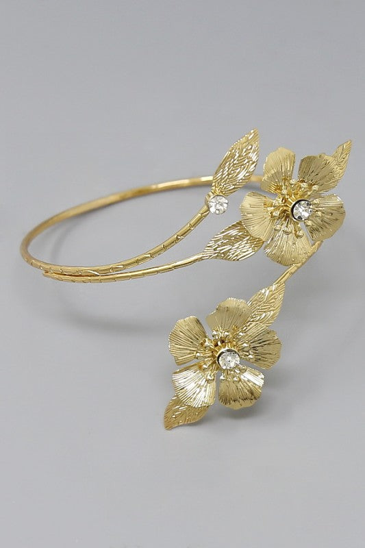 Gold Flower Arm Cuff