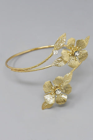 Gold Flower Arm Cuff