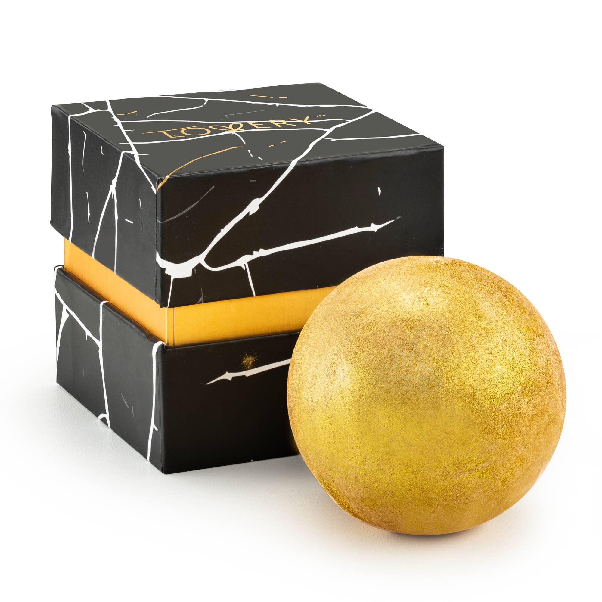 14K Gold Plated Earring with CZ Stones, Pouch, Bath Bomb