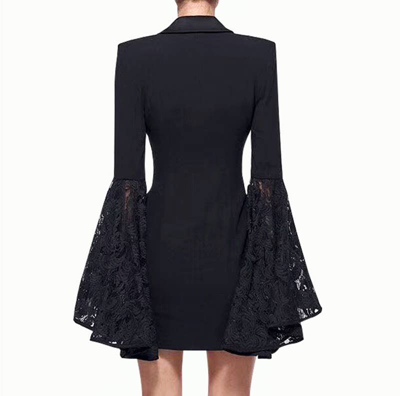 Evening Dress Lace Sleeve Blazer