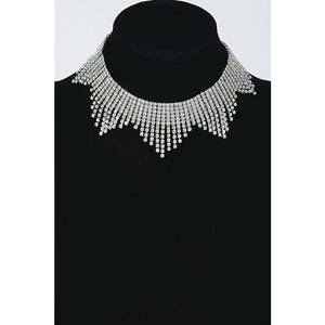 Rhinestone Star Choker Necklace